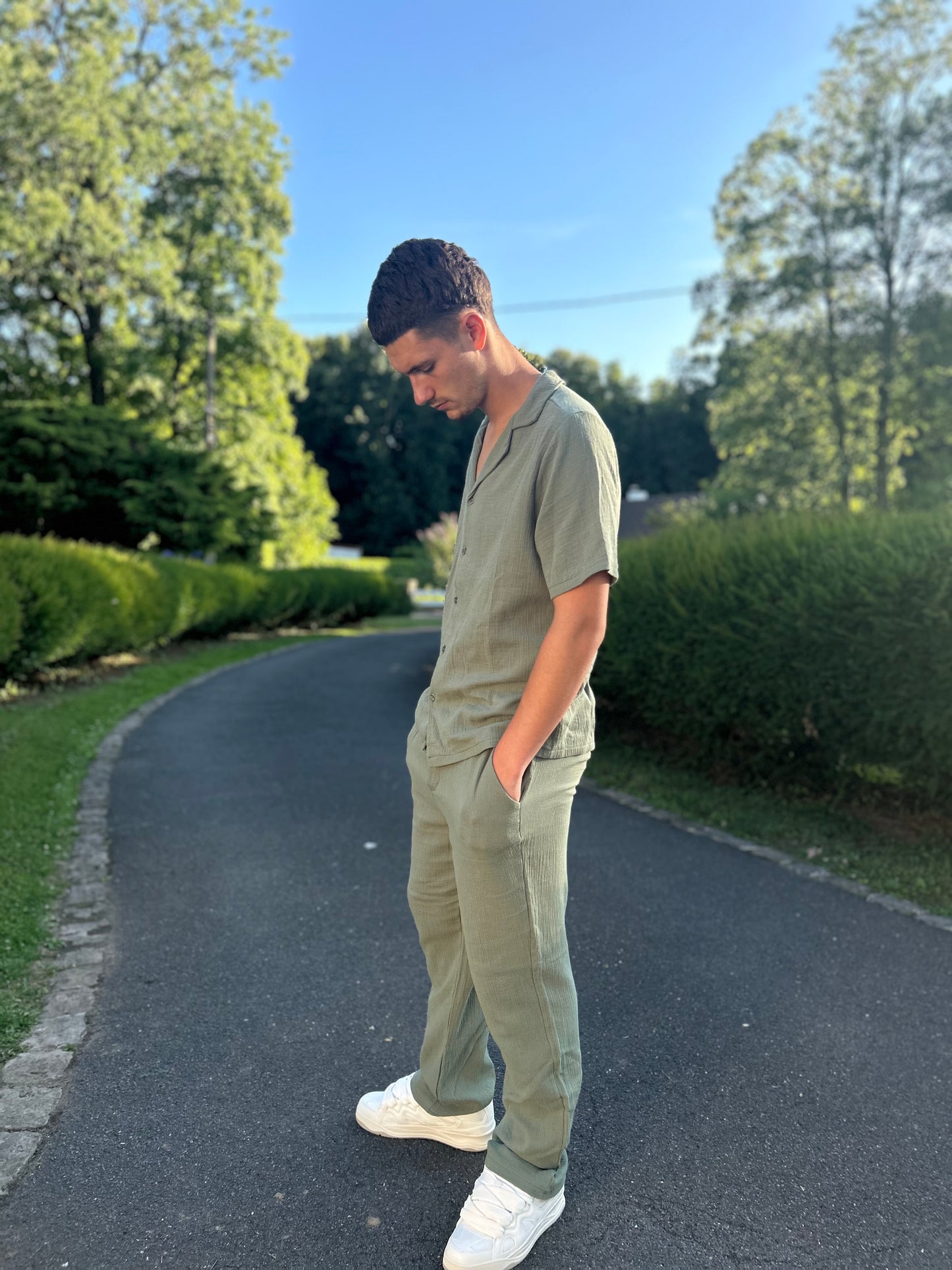 Ensemble COTON - Kaki